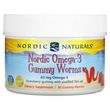 Nordic Naturals, Nordic Omega-3 со вкусом клубники, 63 мг, 30 жевательных червячков (NOR-30150), фото