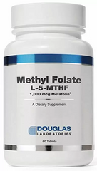 Метилфолат, Methyl Folate (L-5-MTHF), Douglas Laboratories, 1000 мкг, 60 таблеток (DOU-03762), фото