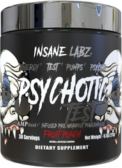 Insane Labz, Psychotic TEST, 30 порцій, Fruit Punch, 275 г (INL-45934), фото