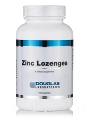 Douglas Laboratories, Цинк, Zinc Lozenges, 100 льодяників (DOU-97951), фото