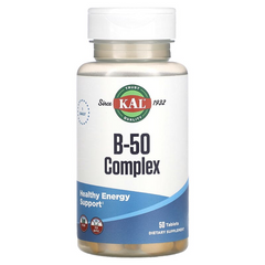 KAL, B-50 Complex, 50 таблеток (CAL-54206), фото