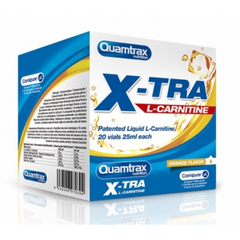 Quamtrax, XTRA L-Carnitine, 2000 мг, апельсин, 20 флаконів (815983), фото