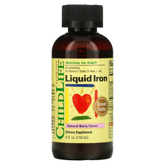 ChildLife Essentials, Liquid Iron, з натуральним ягідним смаком, 118 мл (CDL-12100), фото