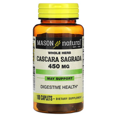 Mason Natural, Каскара Саграда, 450 мг, 100 каплет (MAV-14041), фото