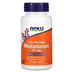 Now Foods, мелатонин усиленного действия, 10 мг, 100 растительных капсул (NOW-03557), фото