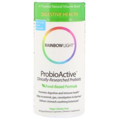 Rainbow Light, ProbioActive, формула на основі продуктів харчування, 90 капсул швидкого вивільнення (RLT-35142), фото
