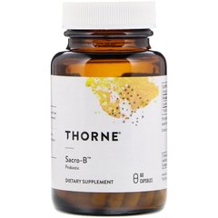 Thorne Research, Sacro-B, сахаромицеты буларди, пробиотик, 60 капсул (THR-75703), фото