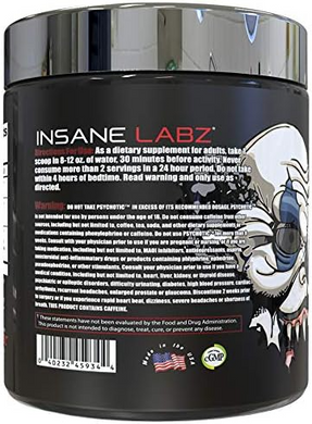 Insane Labz, Psychotic TEST, 30 порцій, Fruit Punch, 275 г (INL-45934), фото