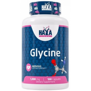 Haya Labs, Glycine, глицин, 1000 мг, 100 капсул (HAL-00784), фото