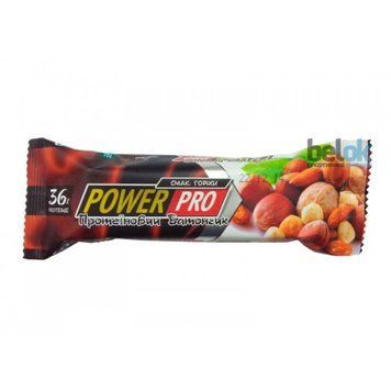 Power Pro, Батончик 36%, цілісний горіх, 60 г - 1/20 (103699), фото
