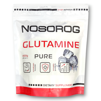 L-глутамин 5000 мг Nosorog Glutamine | без вкуса - 400 г, фото