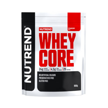 Nutrend, 100% Whey Core, клубника, 900 г (NUT-17090), фото
