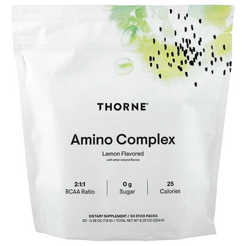 Аминокислотный комплекс Thorne Amino Complex - Лимон, 30 пакетиков по 7,8 г, фото