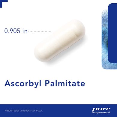 Аскорбілпальмітат, Ascorbyl Palmitate, Pure Encapsulations, 90 капсул (PE-00023), фото