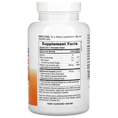 Nature's Plus, Вітамін С для імунітету, смак апельсина, 100 жувальних таблеток (NAP-41006), фото