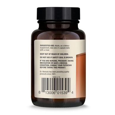 Dr. Mercola, куркумин с улучшенной рецептурой, 30 капсул (MCL-01539), фото