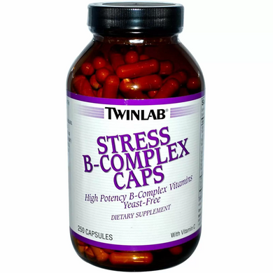 Вітаміни групи В (комплекс), Stress B-Complex, Twinlab, 250 капсул (TWL-00287), фото