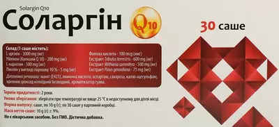 Соларгін Q10, порошок в саше, 30 шт по 10 г, Tirupati Lifesciences (TLP-13183), фото