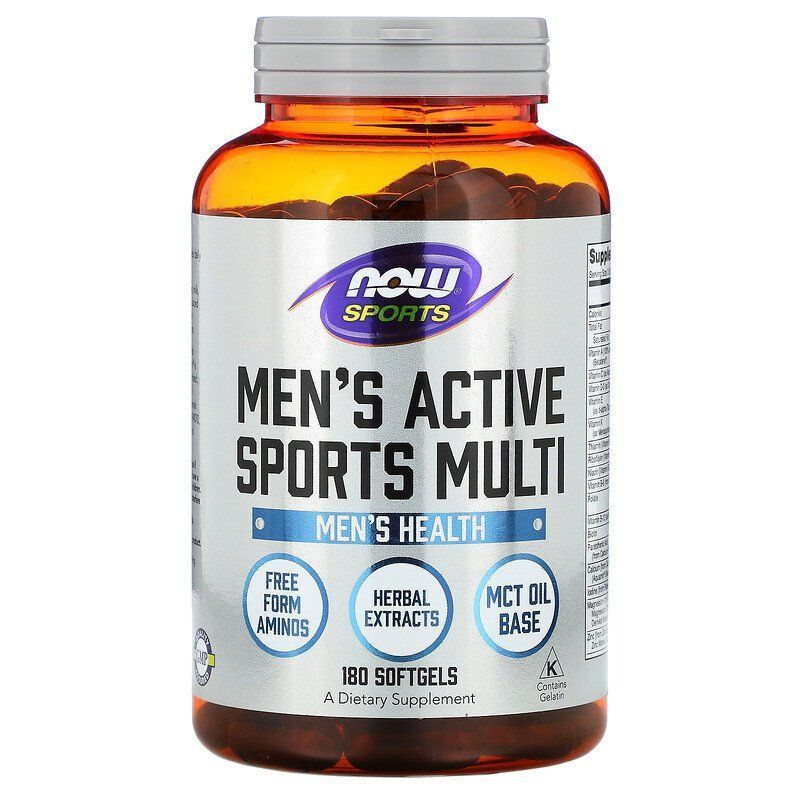 Купити Now Foods, Sports, Men's Active Sports Multi, комплекс вітамінів ...