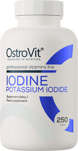 Ostrovit, Йодід калію, IODINE Potassium Iodine, 250 таблеток (OST-90950), фото