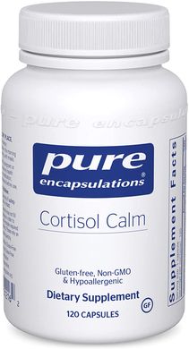 Кортизол, Cortisol Calm, Pure Encapsulations, для поддержания здорового уровня, 120 капсул (PE-01216), фото