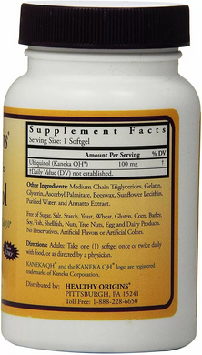 Healthy Origins, Ubiquinol, Убихинол натуральный, 100 мг, 30 капсул (HOG-36465), фото