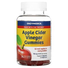 Enzymedica, Жевательные мармеладки с яблочным уксусом, 74 веганских жевательных мармеладки (ENZ-10100), фото