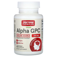 Альфа GPC 300, Jarrow Formulas, 300 мг, 60 кап., (JRW-56002), фото