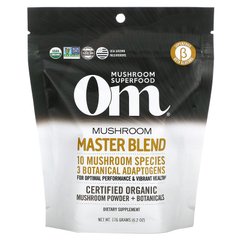 Om Mushrooms, Certified Organic Mushroom Powder + Botanicals, Mushroom Master Blend, 176 г (OMM-99621), фото