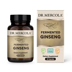 Корейский женьшень, Ginseng, Dr. Mercola, ферментированный, 96 мг, 30 капсул (MCL-01610), фото