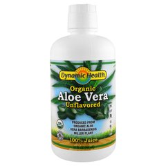 Сок алоэ вера неприправленный, Aloe Vera Juice, Dynamic Health, органик, без ароматизаторов, 946 мл (DNH-10075), фото