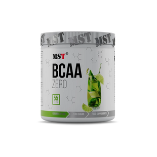 MST Nutrition, Комплекс амінокислот, BCAA Zero, смак огірок-лайм, 55 порцій, 330 г (MST-16063), фото