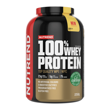 Сывороточный протеин Nutrend 100% Whey Protein | ваниль - 2250 г, фото