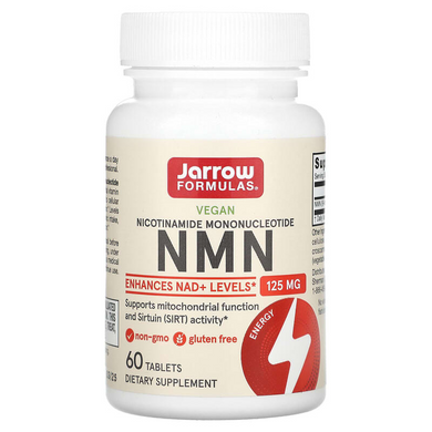 Jarrow Formulas, NMN, никотинамид мононуклеотид, 60 таблеток (JRW-26023), фото