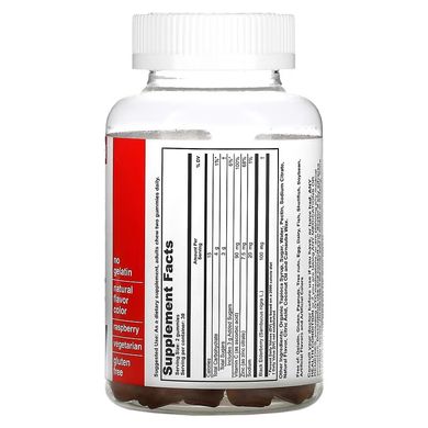 T-RQ, Жевательные мармеладки для взрослых, бузина, иммунитет, малина, 60 жевательных таблеток (QRT-00127), фото