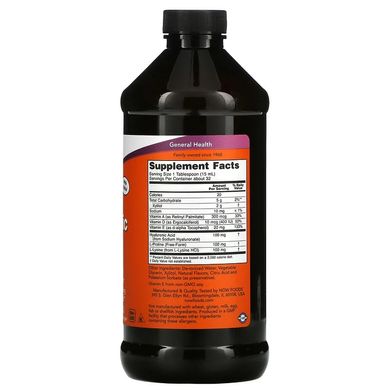 Now Foods, Рідка гіалуронова кислота, зі смаком ягід, 100 мг, 473 мл (NOW-03159), фото