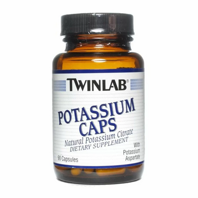 Калій, Potassium Caps, Twinlab, 90 капсул (TWL-01033), фото