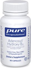 Pure Encapsulations, Аденоз / Гідрокси B12, 90 капсул (PE-01630), фото