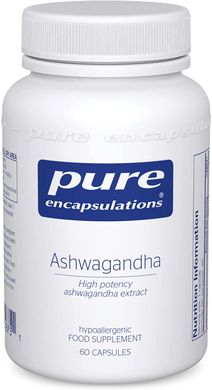 Pure Encapsulations, Ашвагандха, 500 мг, 60 капсул (PE-00613), фото