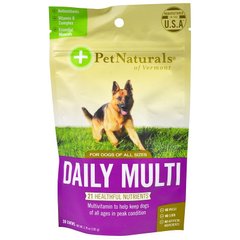 Pet Naturals of Vermont, Щоденний мультивітамін, для собак, 30 жувальних пігулок, 105 г (PEN-00354), фото