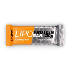 LipoBar, Безлактозный протеиновый батончик, без сахара, соленая карамель, 50 г - 1/20 (LIP-196806), фото