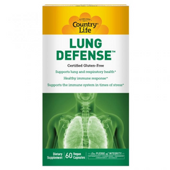 Country Life, Lung defence, 60 веганських капсул (CLF-01632), фото