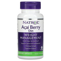 Natrol, Acai Berry Diet, для корекції ваги, 60 вегетаріанських капсул (NTL-05508), фото
