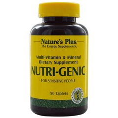 Мультивітаміни для підтримки енергії, Nutri-Genic, Natures Plus, 90 таблеток (NAP-03045), фото