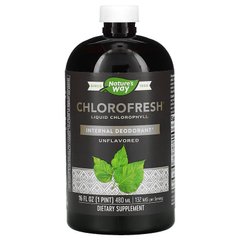 Nature's Way, Chlorofresh, рідкий хлорофіл, без добавок, 132 мг, 473,2 мл (NWY-03502), фото