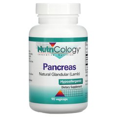 Nutricology, Панкреас, натуральный железистый материал (бараний), 90 растительных капсул (ARG-51630), фото