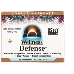 Source Naturals, Wellness Defense,  Захист імунітету 48 гомеопатичних таблеток (SNS-01164), фото