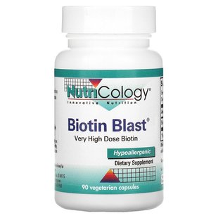 Nutricology, Biotin Blast, 90 вегетаріанських капсул (ARG-57090), фото