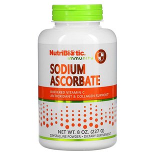 NutriBiotic, Immunity, аскорбат натрію, кристалічний порошок, 227 г (NBC-00450), фото