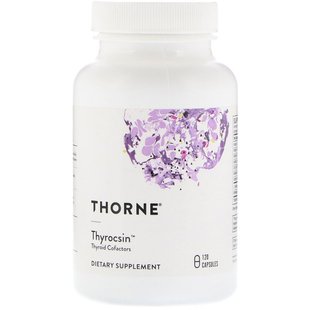 Thorne Research, Thyrocsin, кофактори для щитовидної залози, 120 капсул (THR-78401), фото